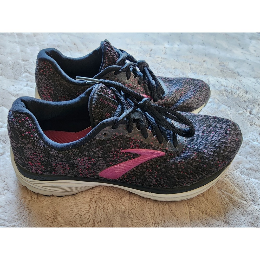 Brooks Anthem 2 Black Pink Womens Running Shoes 7.5 1202931B054 - Picture 2 of 9